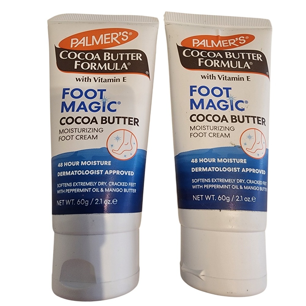 2 Palmer's Cocoa Butter‎ Formula Foot Magic Moisturizing Foot Cream w Vitamin E